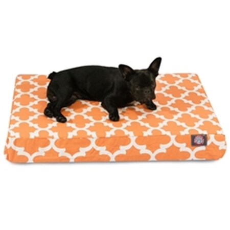 Majestic Pet Peach Trellis Medium Orthopedic Memory Foam Rectangle Dog Bed 78899551445